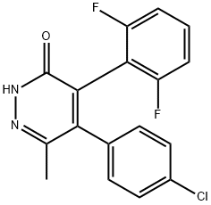 5-(4-Chloro-phenyl)-4-(2,6-difluoro-phenyl)-6-methyl-pyridazin-3-ol Structure