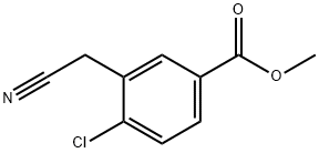 4-CHLORO-3-CYANOMETHYL-BENZOIC ACID METHYL ESTER Structure