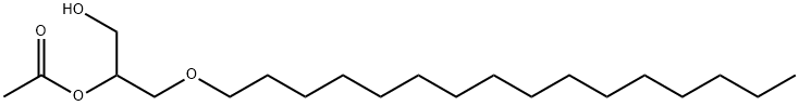 1-O-HEXADECYL-2-ACETYL-RAC-GLYCEROL Structure