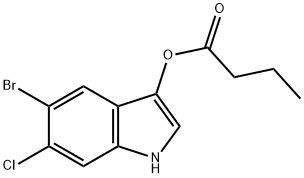 5-BROMO-6-CHLORO-3-INDOXYL BUTYRATE Structure