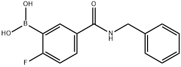 5-(BENZYLCARBAMOYL)-2-FLUOROBENZENEBORONIC ACID Structure