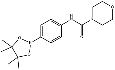 4-(MORPHOLINYLCARBONYLAMINO)PHENYLBORONIC ACID, PINACOL ESTER Structure