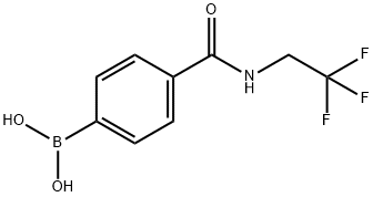 4-(2,2,2-TRIFLUOROETHYLAMINOCARBONYL)BENZENEBORONIC ACID Structure