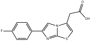 [6-(4-FLUORO-PHENYL)-IMIDAZO[2,1-B]THIAZOL-3-YL]-ACETIC ACID Structure