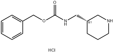 [(3S)-3-PIPERIDINYLMETHYL]-CARBAMIC ACID PHENYLMETHYL ESTER HYDROCHLORIDE Structure