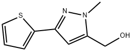 (1-METHYL-3-THIEN-2-YL-1H-PYRAZOL-5-YL)METHANOL Structure