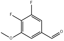 3,4-difluoro-5-Methoxybenzaldehyde Structure