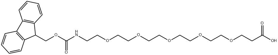 FMOC-18-AMINO-4,7,10,13,16-PENTAOXAOCTADECANOIC ACID Structure