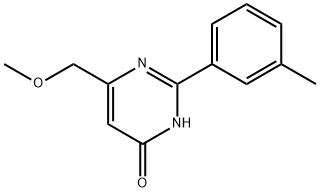 6-(METHOXYMETHYL)-2-(3-METHYLPHENYL)PYRIMIDIN-4-OL Structure