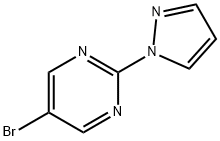 5-BROMO-2-PYRAZOL-1-YL-PYRIMIDINE Structure