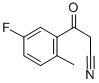 2-METHYL-5-FLUOROBENZOYLACETONITRILE Structure