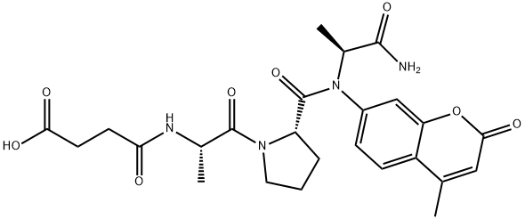 SUC-ALA-PRO-ALA-AMC Structure