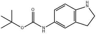 Tert-butyl indolin-5-yl-carbamate Structure