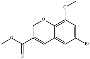 6-BROMO-8-METHOXY-2H-CHROMENE-3-CARBOXYLIC ACID METHYL ESTER Structure