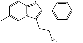 2-(6-METHYL-2-P-TOLYL-IMIDAZO[1,2-A]PYRIDIN-3-YL)-ETHYLAMINE Structure