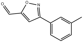 3-M-TOLYL-ISOXAZOLE-5-CARBALDEHYDE Structure