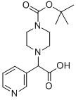 2-(4-BOC-PIPERAZINYL)-2-(3-PYRIDINYL)ACETIC ACID Structure