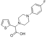 [4-(4-FLUORO-PHENYL)-PIPERAZIN-1-YL]-THIOPHEN-2-YL-ACETIC ACID Structure