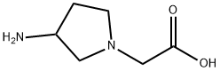 (3-AMINO-PYRROLIDIN-1-YL)-ACETIC ACID Structure