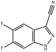 5,6-DIFLUORO-1H-INDAZOLE-3-CARBONITRILE Structure