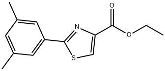 2-(3,5-DIMETHYL-PHENYL)-THIAZOLE-4-CARBOXYLIC ACID ETHYL ESTER Structure