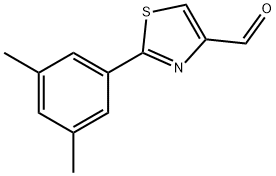 2-(3,5-DIMETHYL-PHENYL)-THIAZOLE-4-CARBALDEHYDE Structure