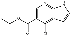 ethyl 4-chloro-1H-pyrrolo[2,3-b]pyridine-5-carboxylate Structure