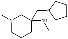 METHYL-(1-METHYL-3-PYRROLIDIN-1-YLMETHYL-PIPERIDIN-3-YL)-AMINE
 Structure