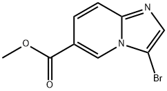 methyl 3-bromoH-imidazo[1,2-a]pyridine-6-carboxylate Structure