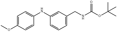 N-(3-BOC-AMINOMETHYLPHENYL)-N-(4-METHOXYPHENYL)AMINE
 Structure