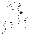 METHYL 2-N-BOC-2-AMINOMETHYL-3-(3-CHLORO-PHENYL)-PROPIONATE
 Structure