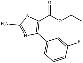 ETHYL 2-AMINO-4-(3-FLUORO)PHENYL THIAZOLE-5-CARBOXYLATE Structure