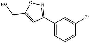 [3-(3-BROMO-PHENYL)-ISOXAZOL-5-YL]-METHANOL Structure