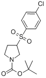 3-(4-CHLORO-BENZENESULFONYL)-PYRROLIDINE-1-CARBOXYLIC ACID TERT-BUTYL ESTER Structure