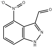 4-NITRO INDAZOLE CARBOXALDEHYDE Structure