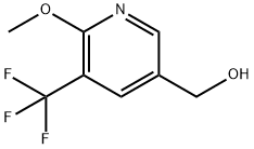 6-METHOXY-5-(TRIFLUOROMETHYL)-3-PYRIDINEMETHANOL Structure