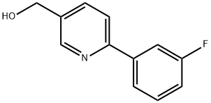 [6-(3-FLUOROPHENYL)PYRIDIN-3-YL]METHANOL Structure