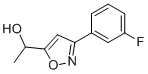 5(1-HYDROXYETHYL)-3(3-FLUOROPHENYL)-ISOXAZOLE Structure