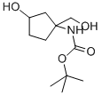 (3-HYDROXY-1-HYDROXYMETHYL-CYCLOPENTYL)-CARBAMIC ACID TERT-BUTYL ESTER Structure