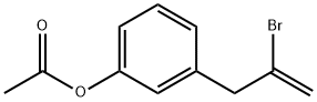 3-(3-ACETOXYPHENYL)-2-BROMO-1-PROPENE Structure