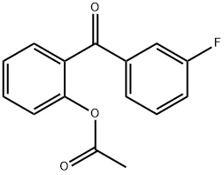 2-ACETOXY-3'-FLUOROBENZOPHENONE Structure