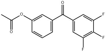 3-ACETOXY-3',4',5'-TRIFLUOROBENZOPHENONE Structure