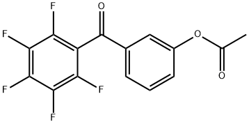 3-ACETOXY-2',3',4',5',6'-PENTAFLUOROBENZOPHENONE Structure