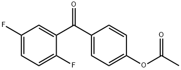 4-ACETOXY-2',5'-DIFLUOROBENZOPHENONE Structure