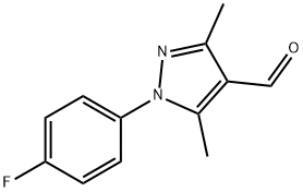 1-(4-FLUOROPHENYL)-3,5-DIMETHYL-1H-PYRAZOLE-4-CARBALDEHYDE Structure