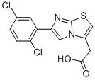 6-(2,5-DICHLOROPHENYL)IMIDAZO[2,1-B]THIAZOLE-3-ACETIC ACID Structure