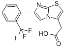 6-[2-(TRIFLUOROMETHYL)PHENYL]IMIDAZO[2,1-B]THIAZOLE-3-ACETIC ACID Structure