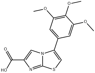 3-(3,4,5-TRIMETHOXYPHENYL)IMIDAZO[2,1-B]THIAZOLE-6-CARBOXYLIC ACID Structure