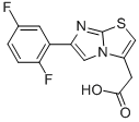 6-(2,5-DIFLUOROPHENYL)IMIDAZO[2,1-B]THIAZOLE-3-ACETIC ACID Structure