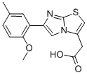 6-(2-METHOXY-5-METHYLPHENYL)IMIDAZO[2,1-B]THIAZOLE-3-ACETIC ACID Structure